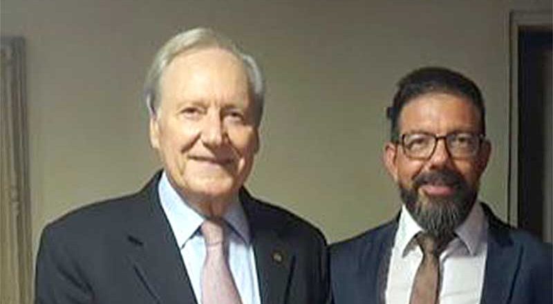 Ministro Enrique Ricardo Lewandowski e José Antônio Tedeschi