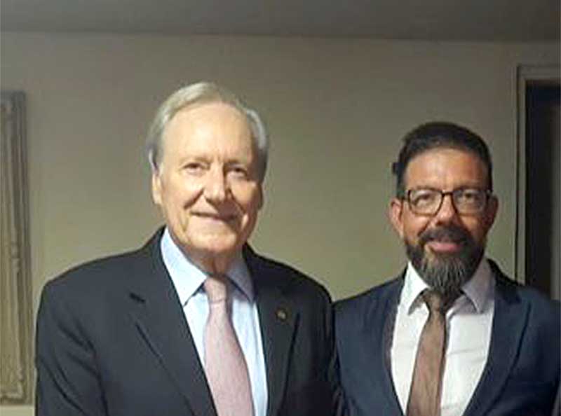 Ministro Enrique Ricardo Lewandowski e José Antônio Tedeschi